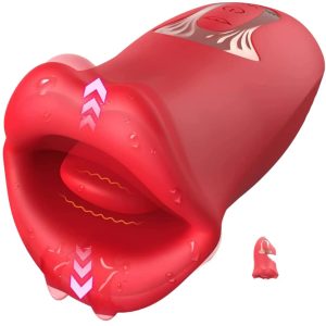 Estimulador de Clítoris con Lengua Vibratoria y Boca Automática – Rojo - Imagen 3