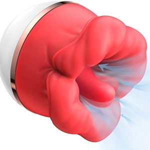 Succionador de Clítoris con Lengua Giratoria – 8 Modos – Rojo
